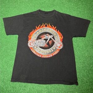 Orange County Choppers Vintage Flame Biker Motorcycle Medium 19x26 T Shirt